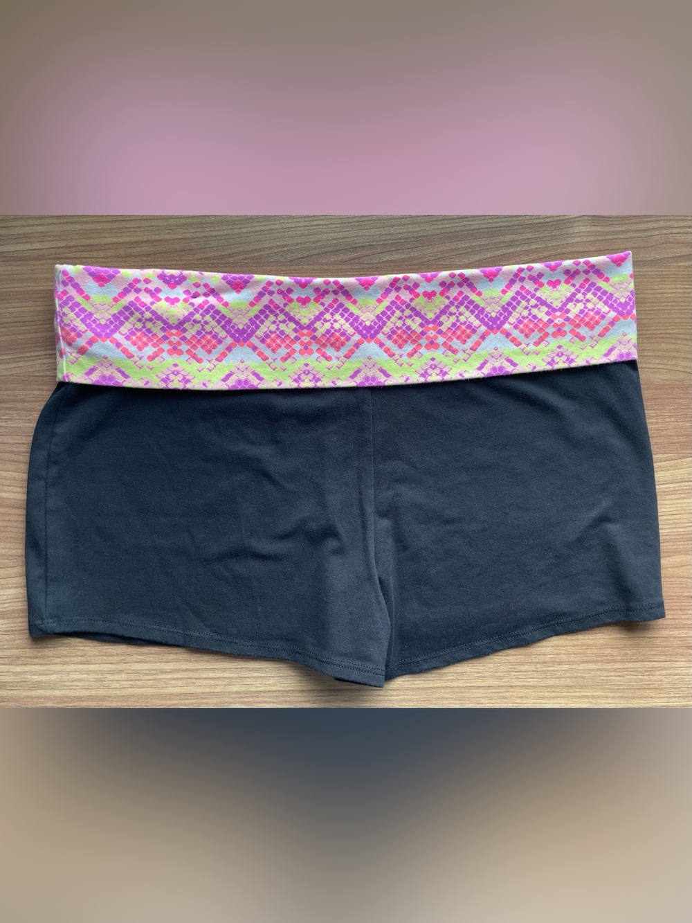Aéropostale Live Love Dream Foldover Shorts XL Black